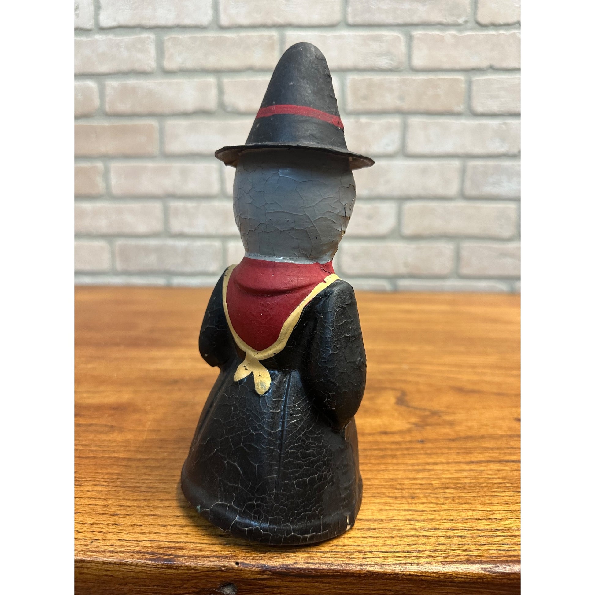 Vintage 1930s Halloween Witch Candy Container German 8.5" Tall