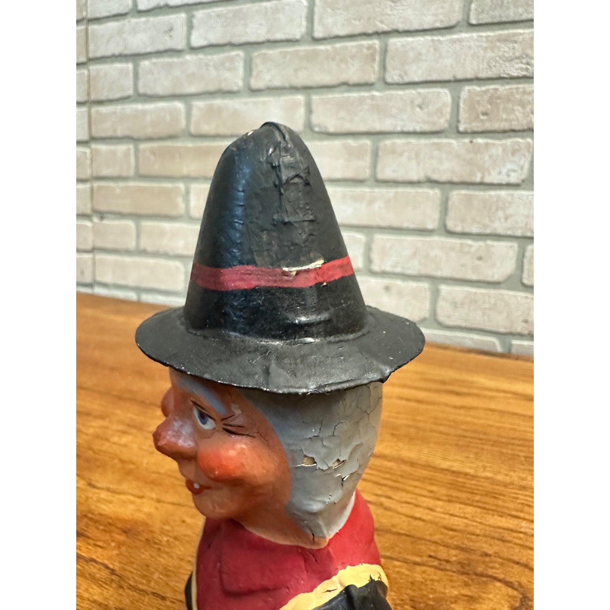 Vintage 1930s Halloween Witch Candy Container German 8.5" Tall