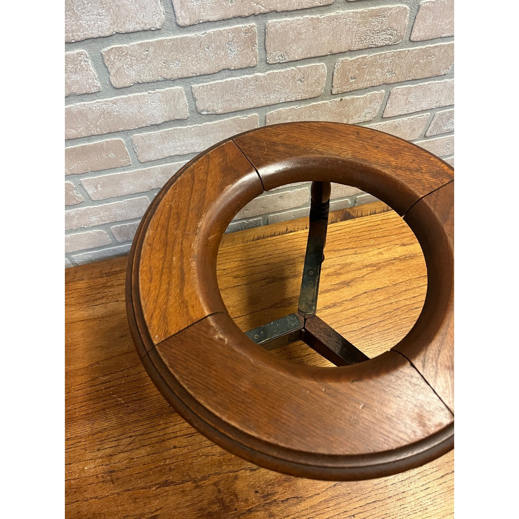 Antique Victorian Walnut Commode Chair Patent 1875 Chamber Pot Stand Primitive