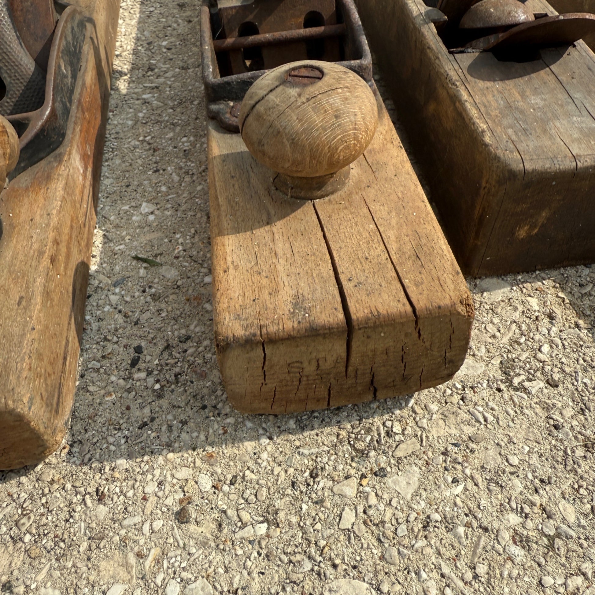 Vintage Antique Lot Woodworking Wooden Black Planes for parts Repair Stanley