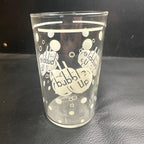 Vintage Bubble Up White Line Marked ACL Soda Fountain Glass Advertising