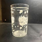 Vintage Bubble Up White Line Marked ACL Soda Fountain Glass Advertising
