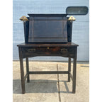 Antique 1900s Arts & Crafts Mission Gothic Student's Secretary Desk Dark Academia