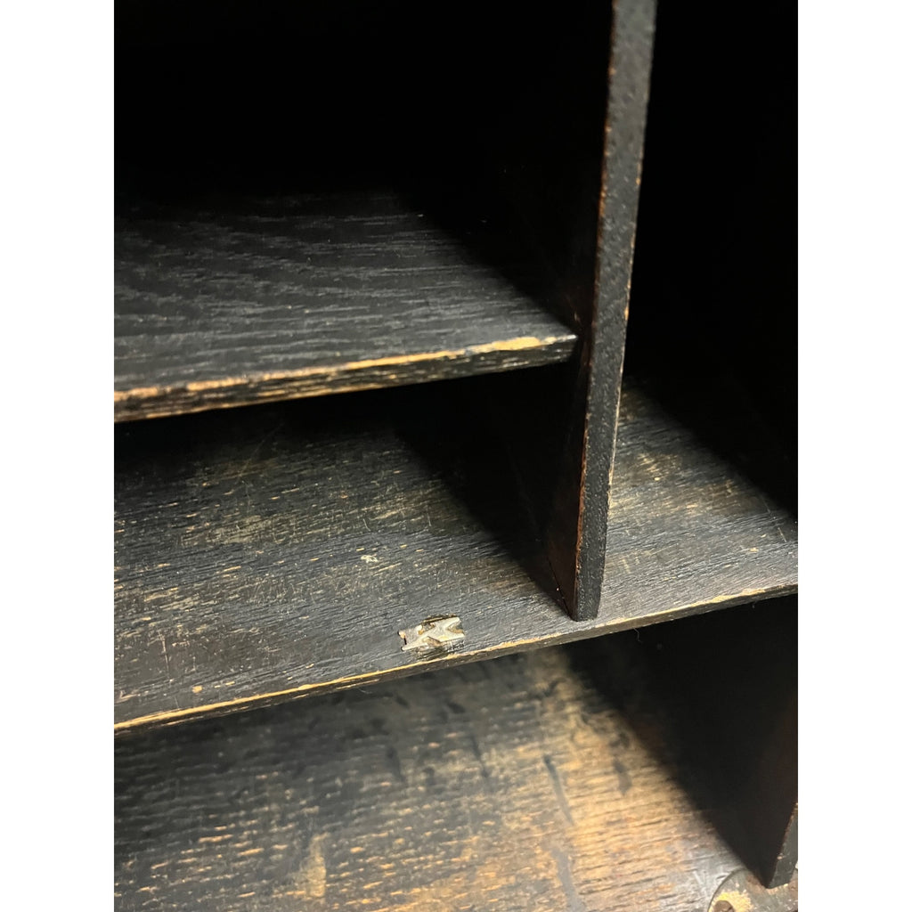Antique 1900s Arts & Crafts Mission Gothic Student's Secretary Desk Dark Academia