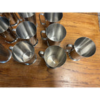 Vintage 1960s Old Hall Stainless PINT Tankards Mugs MCM Robert Welch Set 13
