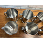 Vintage 1960s Old Hall Stainless PINT Tankards Mugs MCM Robert Welch Set 13