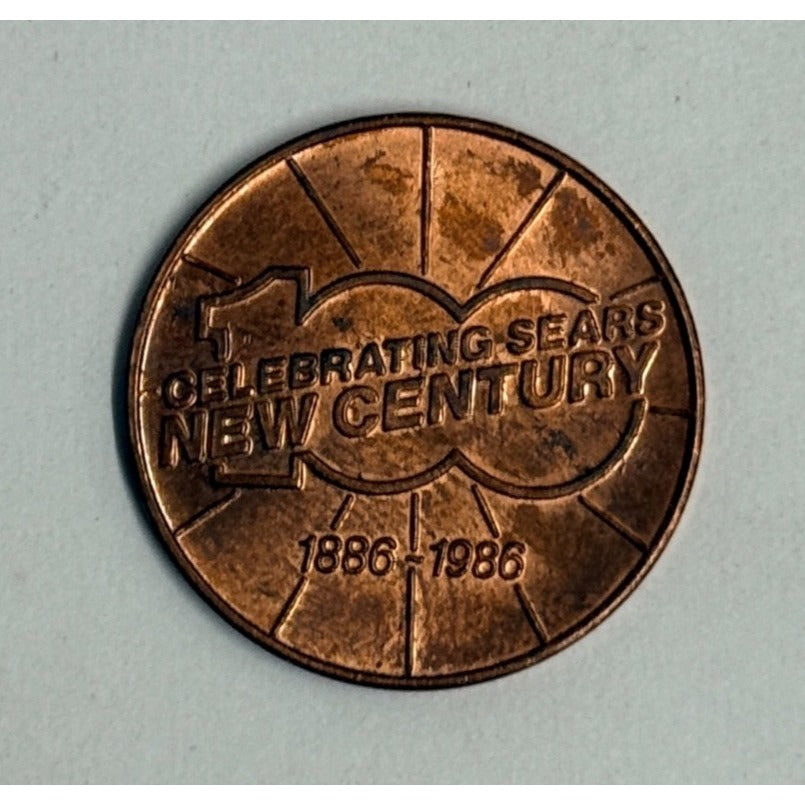 Celebrating Sears New Century 100 1886-1986 Centennial Statue Of Liberty Token