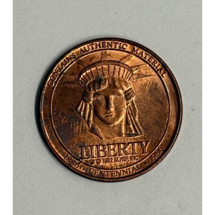 Celebrating Sears New Century 100 1886-1986 Centennial Statue Of Liberty Token
