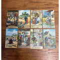 Vintage 1912 Lord's Prayer Postcards Our Father Who Art in Heaven Set (8)