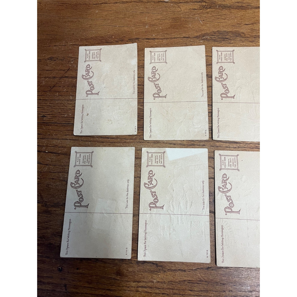 Vintage 1912 Lord's Prayer Postcards Our Father Who Art in Heaven Set (8)