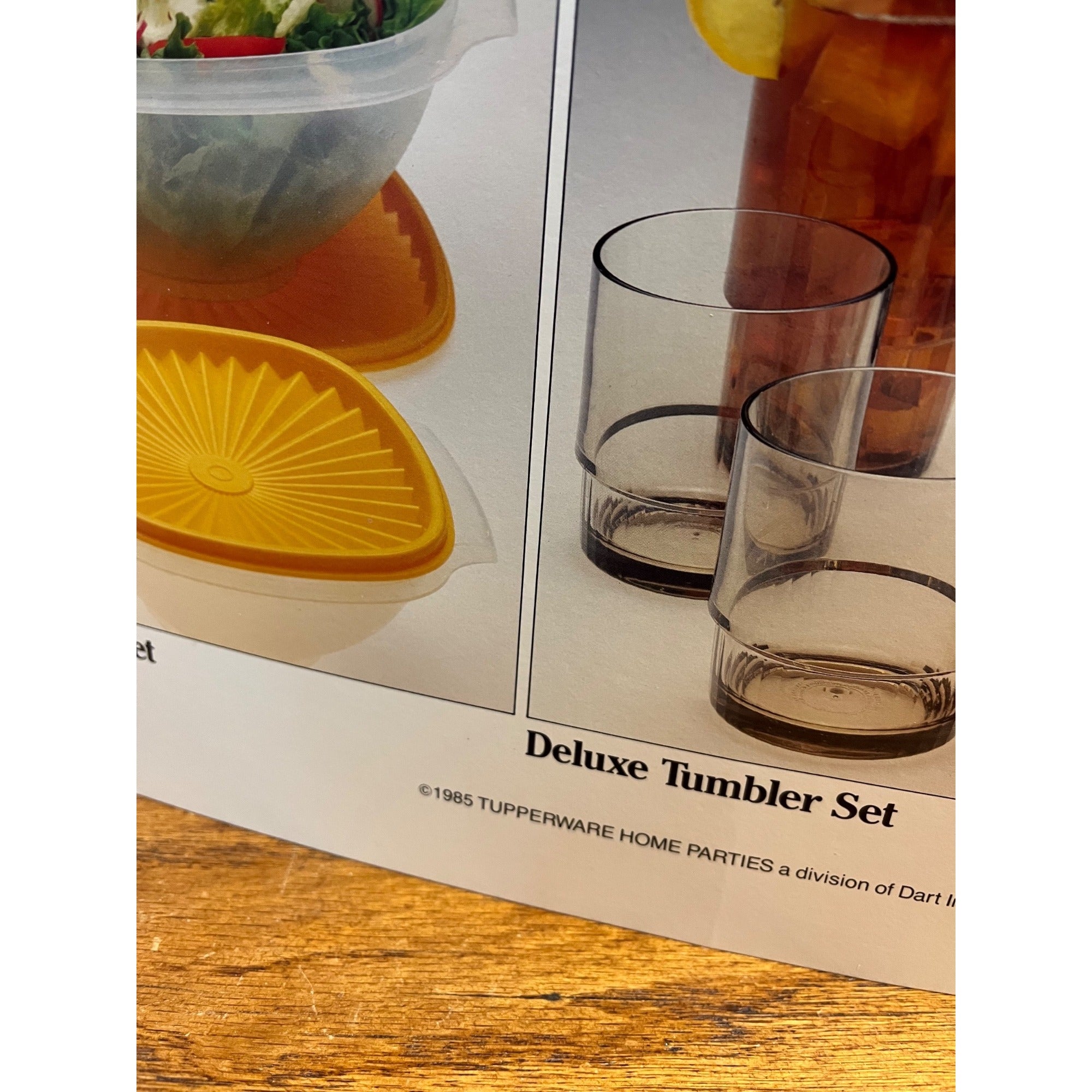 Vintage 1985 Tupperware "Celebrate Summer" Kitchenwares Advertising Poster Sign