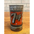 Vintage 7Up Pull Ring Soda Can 12 Fluid Ounces "Fresh Up With 7Up" Slogan Krier Beverage Co. Random Lake, Wis. WI