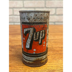 Vintage 7Up Pull Ring Soda Can 12 Fluid Ounces "Fresh Up With 7Up" Slogan Krier Beverage Co. Random Lake, Wis. WI