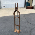 1900s ANTIQUE CAST IRON J.C.MOORE & CO. WAGON JACK STAND RACINE WIS