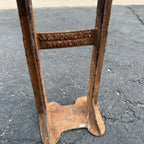 1900s ANTIQUE CAST IRON J.C.MOORE & CO. WAGON JACK STAND RACINE WIS