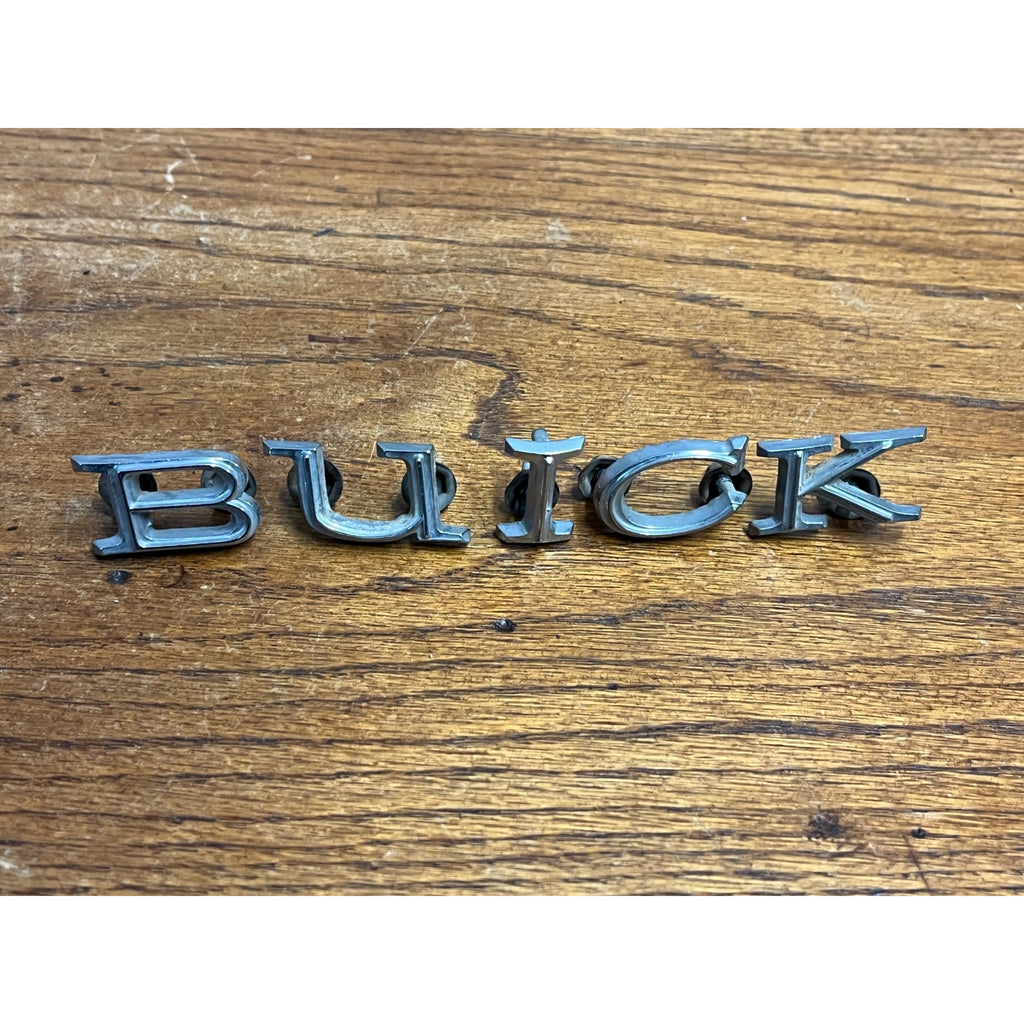 1964 1965 Buick Special Trunk Letters "BUICK" Letters 64 65 Set Emblem OEM