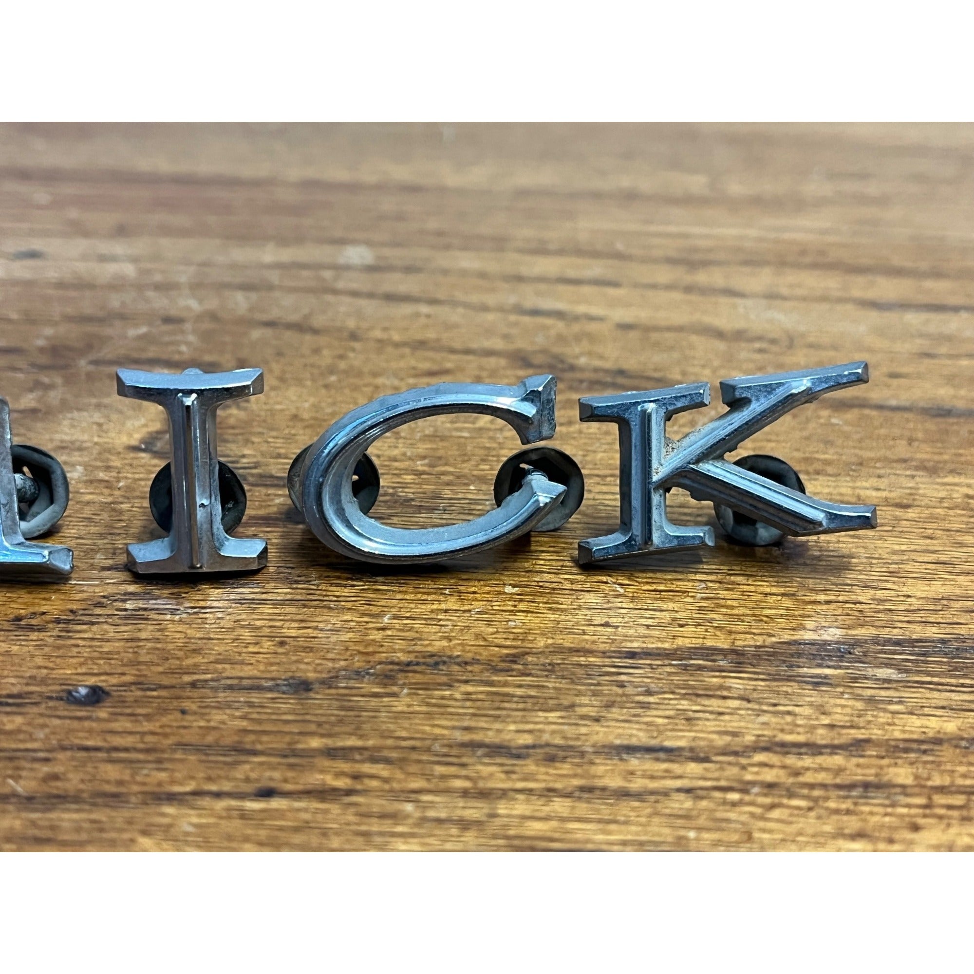 1964 1965 Buick Special Trunk Letters "BUICK" Letters 64 65 Set Emblem OEM