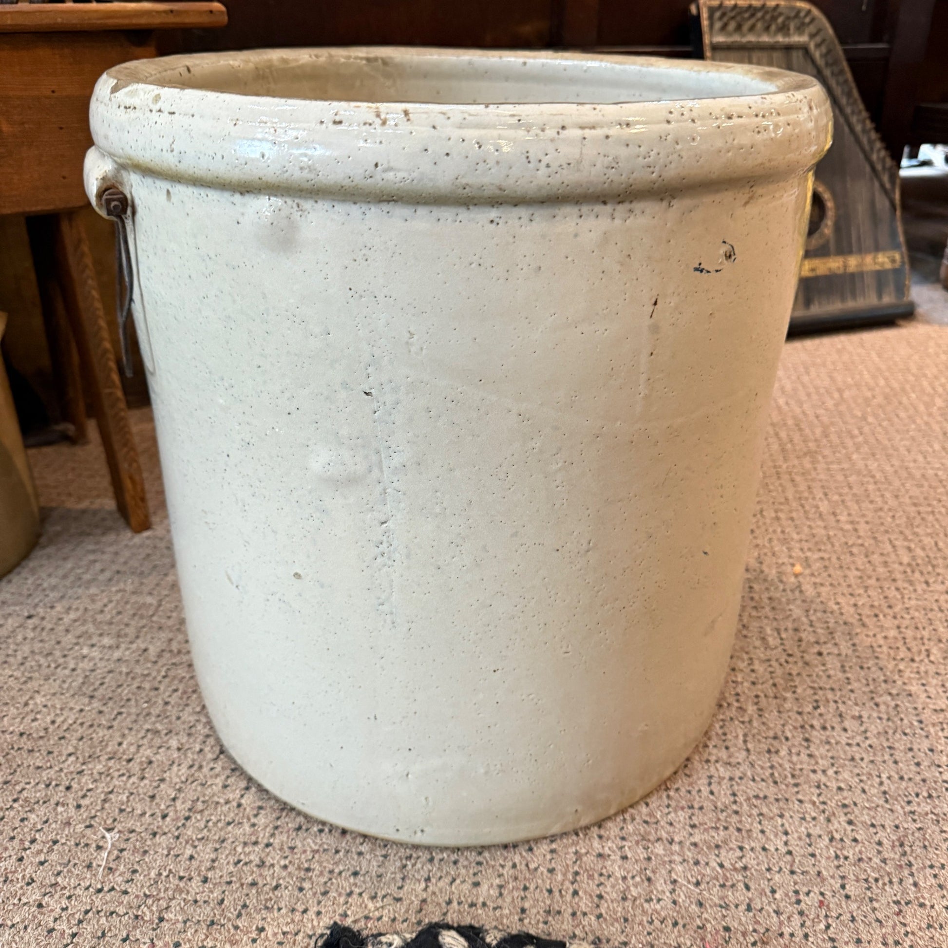 12 Gallon Red Wing Crock Stoneware w/Bail Handles