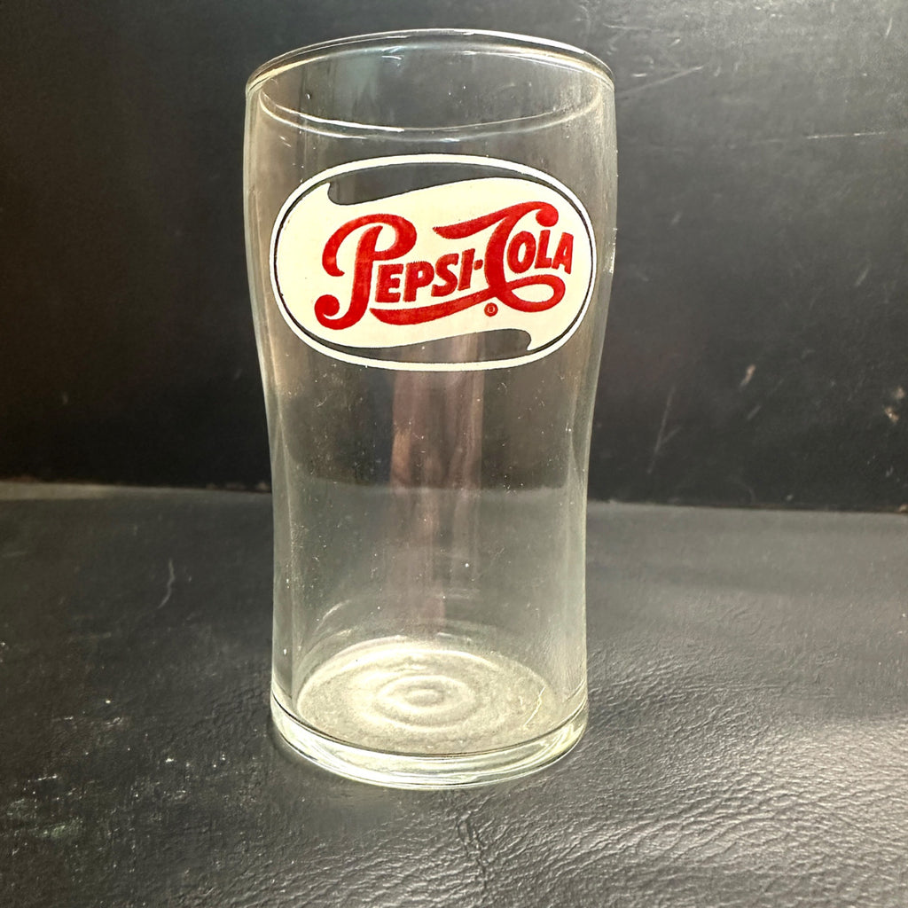 Vintage Pepsi Cola ACL SIngle Dot Fountain Glass Advertising