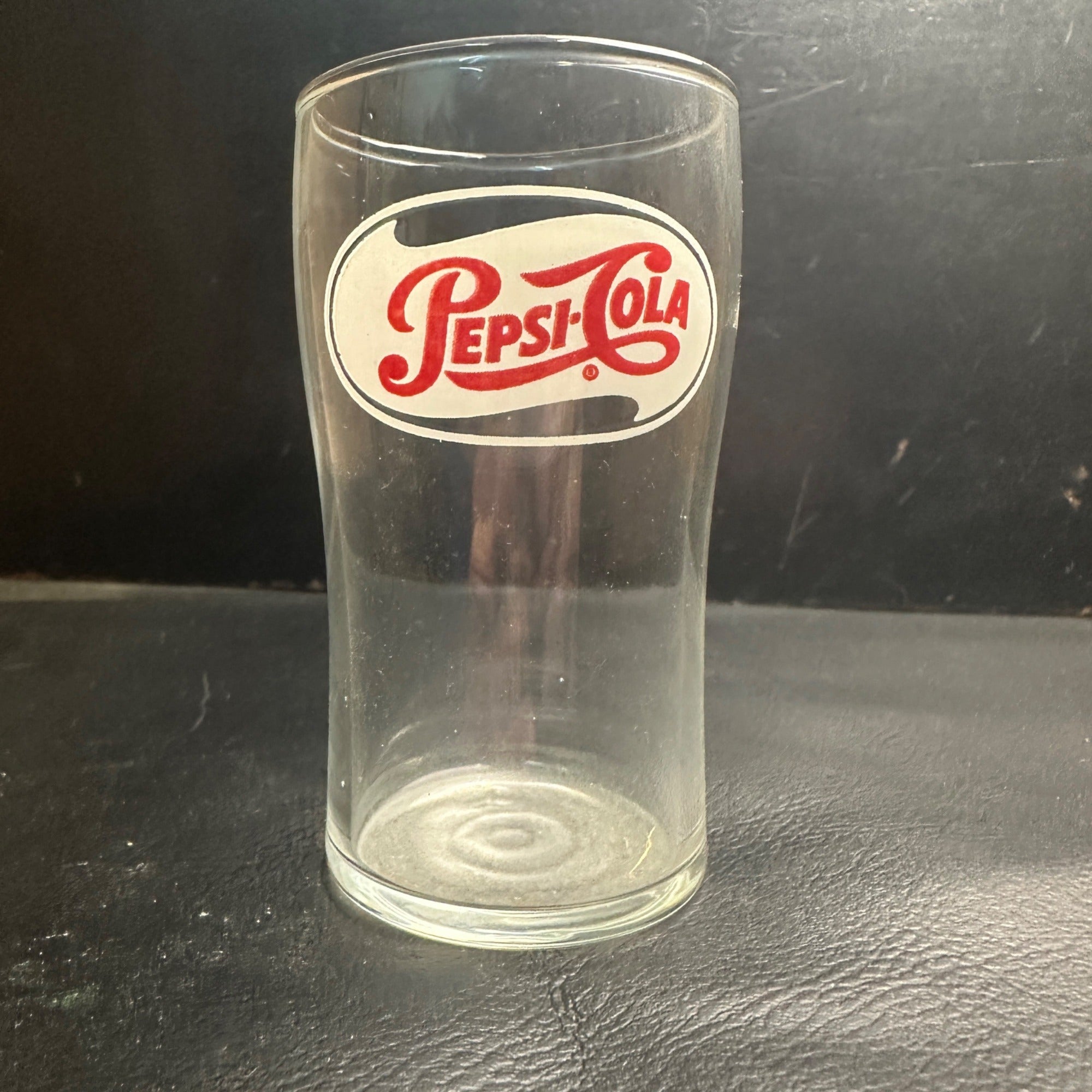 Vintage Pepsi Cola ACL SIngle Dot Fountain Glass Advertising