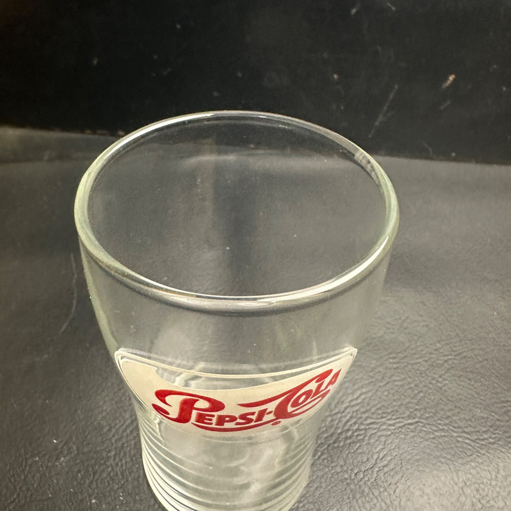 Vintage Pepsi Cola ACL SIngle Dot Fountain Glass Advertising