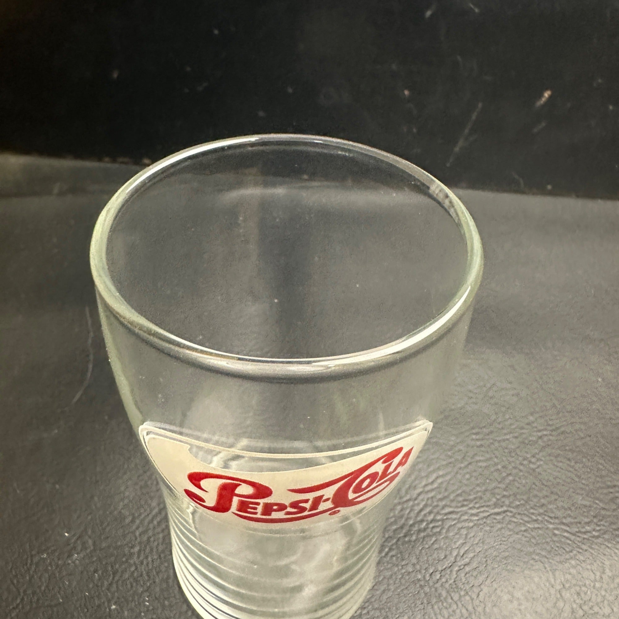 Vintage Pepsi Cola ACL SIngle Dot Fountain Glass Advertising