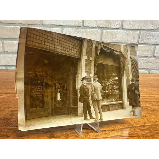 Original Milwaukee Wisconsin Photo Snapshot Delicatessen Dated 1915 Bakery Drenk's