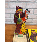 Vintage Quack Ring Toss Game Rosebud Art Co. New York USA 1940 Clown and Goose