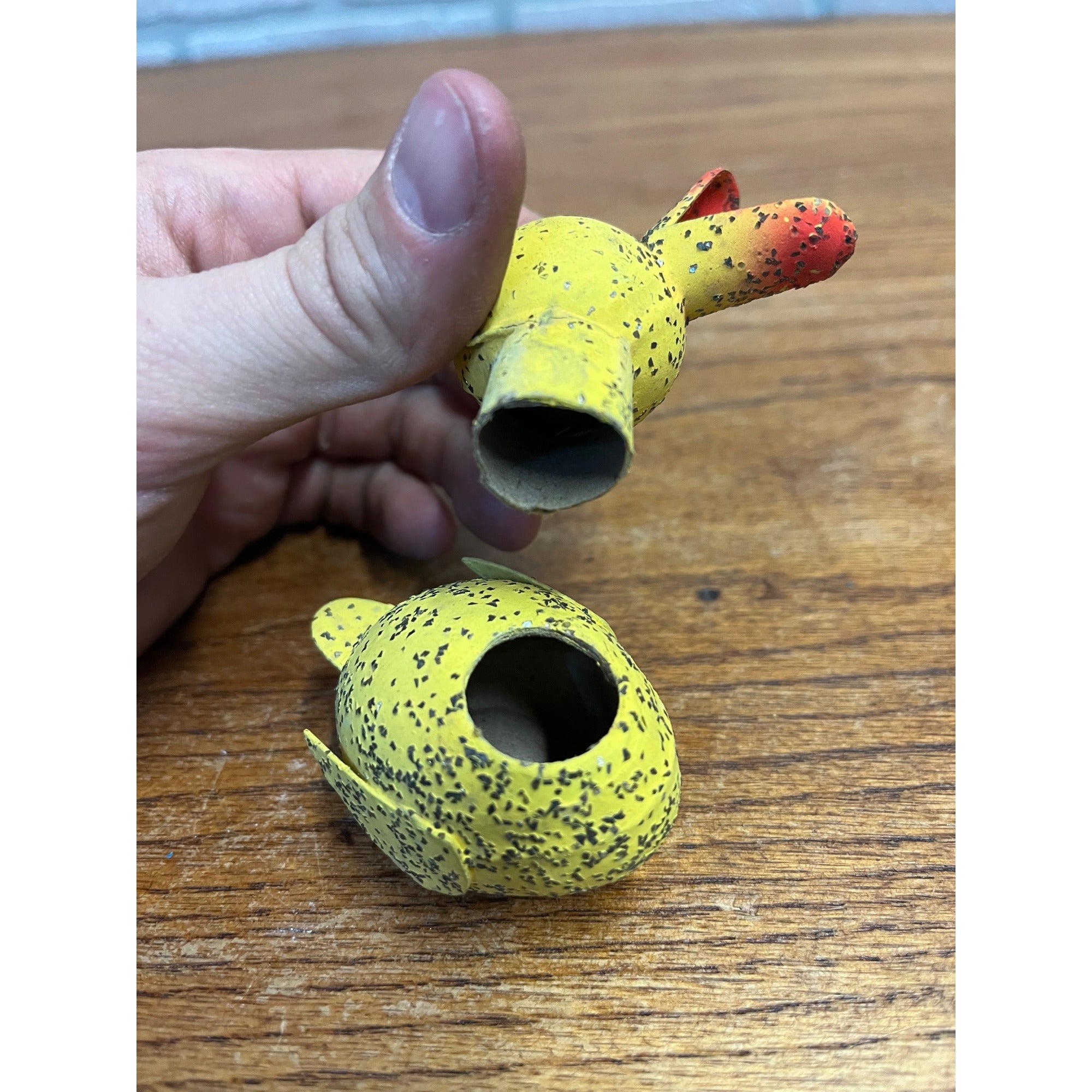 Vintage Easter Baby Chick or Duck Candy Container Small Miniature German