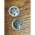 Vintage 1960s Tonka Pair Wheel Hub Caps Lot (2) Semi Trailer