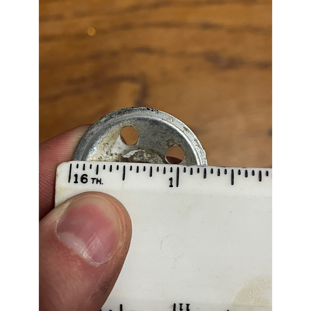 Vintage 1960s Tonka Pair Wheel Hub Caps Lot (2) Semi Trailer