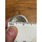 Vintage 1960s Tonka Pair Wheel Hub Caps Lot (2) Semi Trailer