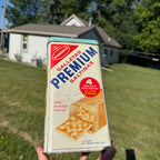 Vintage Nabisco Premium Saltine Crackers Tin 4 Stack Pack Kitchen Advertising Can