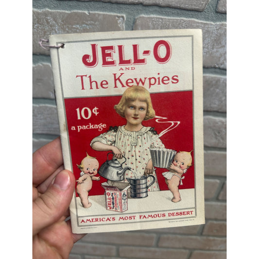 Antique 1915 Jell-O & Kewpies Advertising Dessert Recipe Booklet Phamplet Vintage