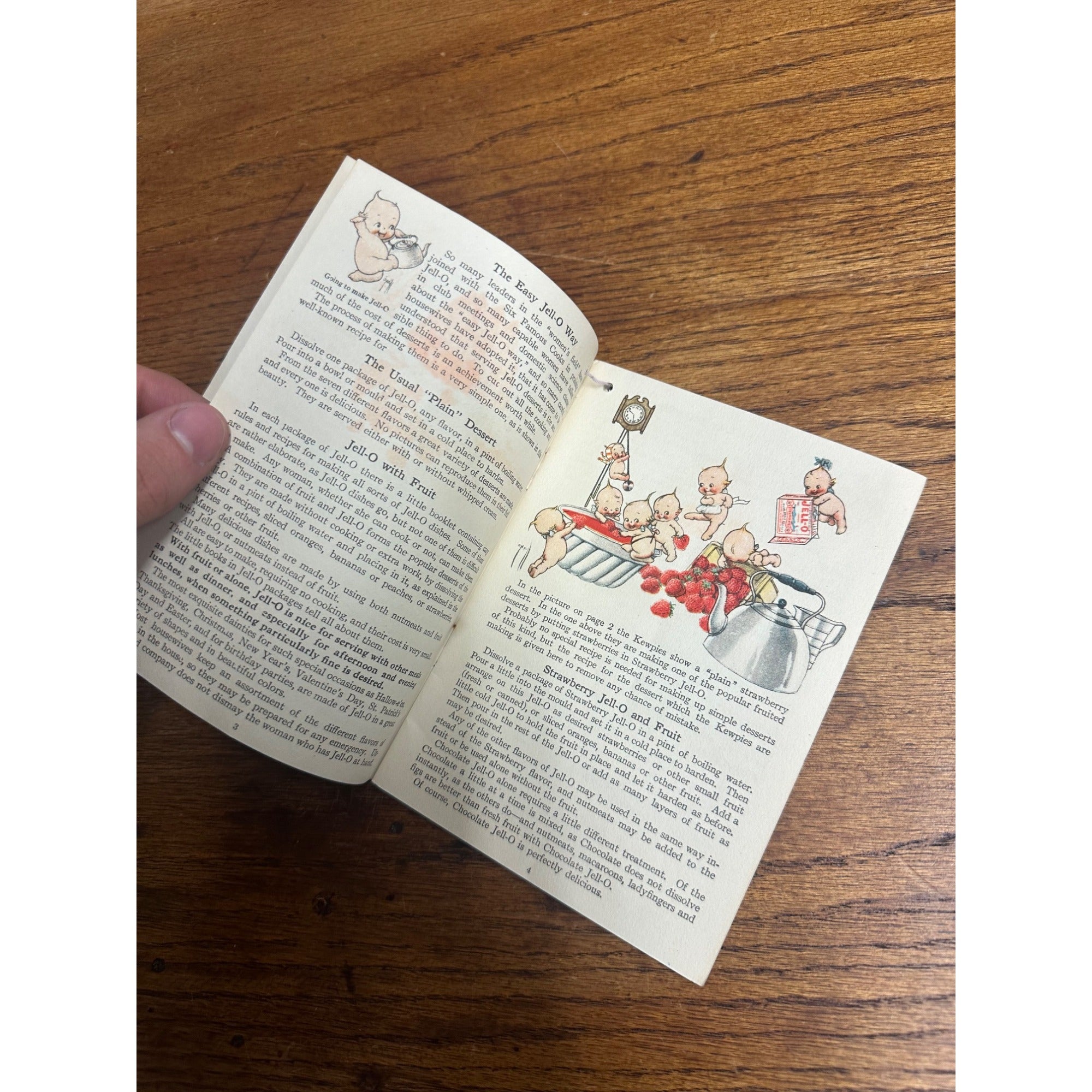 Antique 1915 Jell-O & Kewpies Advertising Dessert Recipe Booklet Phamplet Vintage