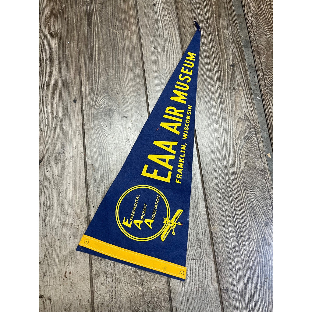 Vintage Experimental Aircraft EAA Air Musem Felt Pennant Franklin Wisconsin