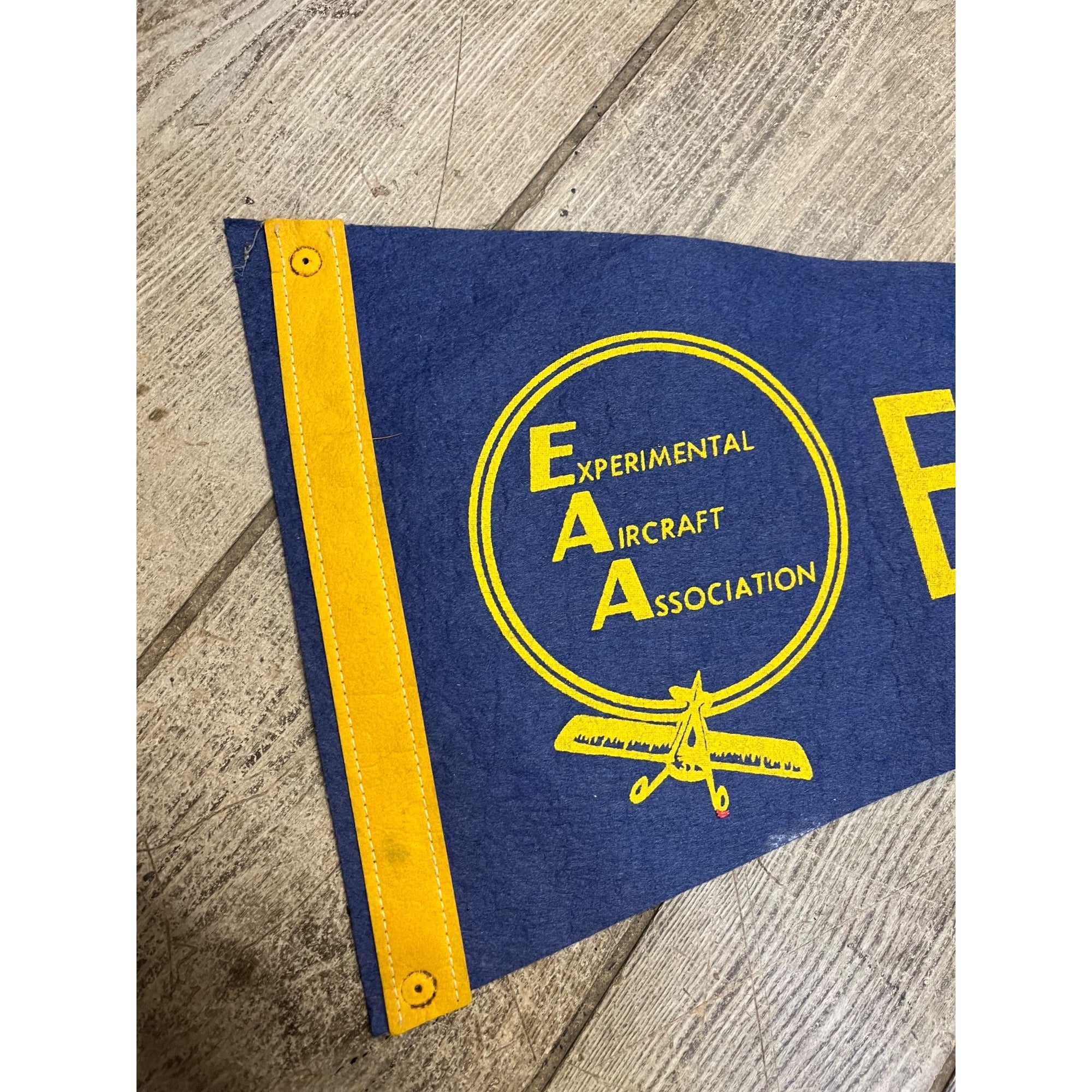 Vintage Experimental Aircraft EAA Air Musem Felt Pennant Franklin Wisconsin
