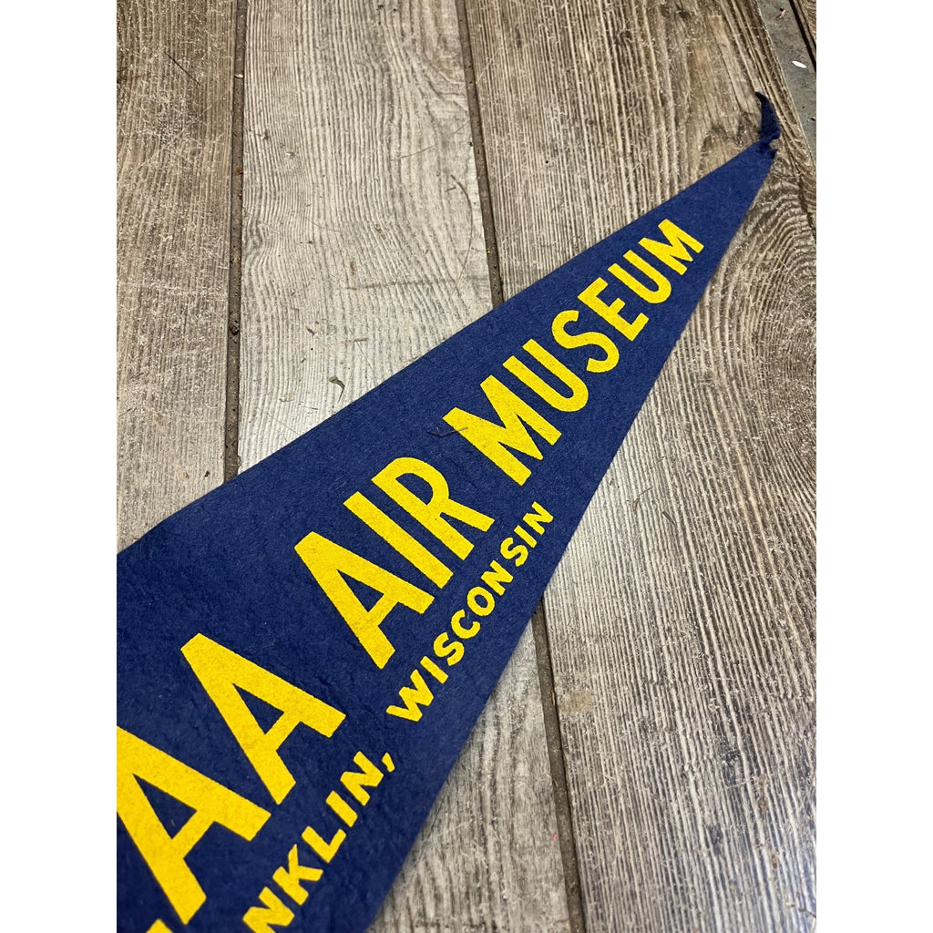 Vintage Experimental Aircraft EAA Air Musem Felt Pennant Franklin Wisconsin