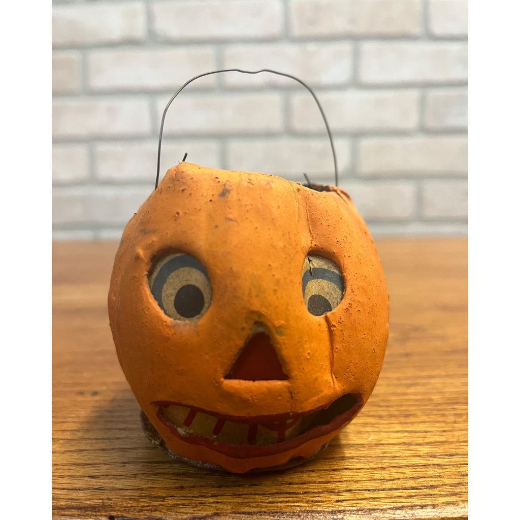Antique Original German Halloween 3" Jack O' Lantern JOL Vintage