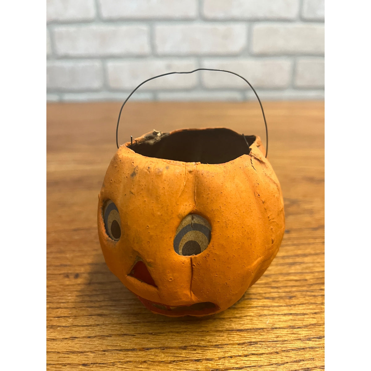 Antique Original German Halloween 3" Jack O' Lantern JOL Vintage