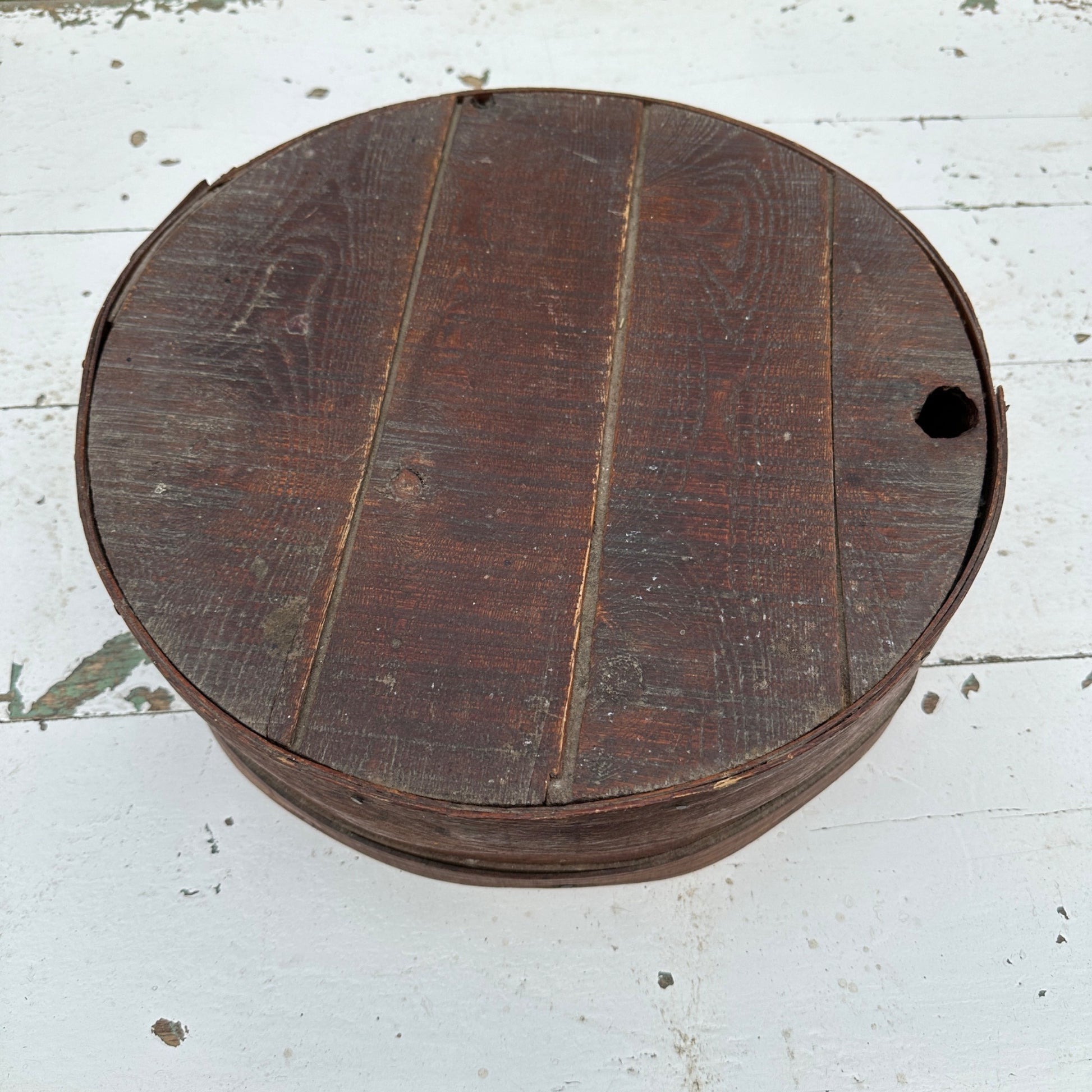 Antique 19th Century Bent Wood Pantry Box Cheese Crate Primitive Country