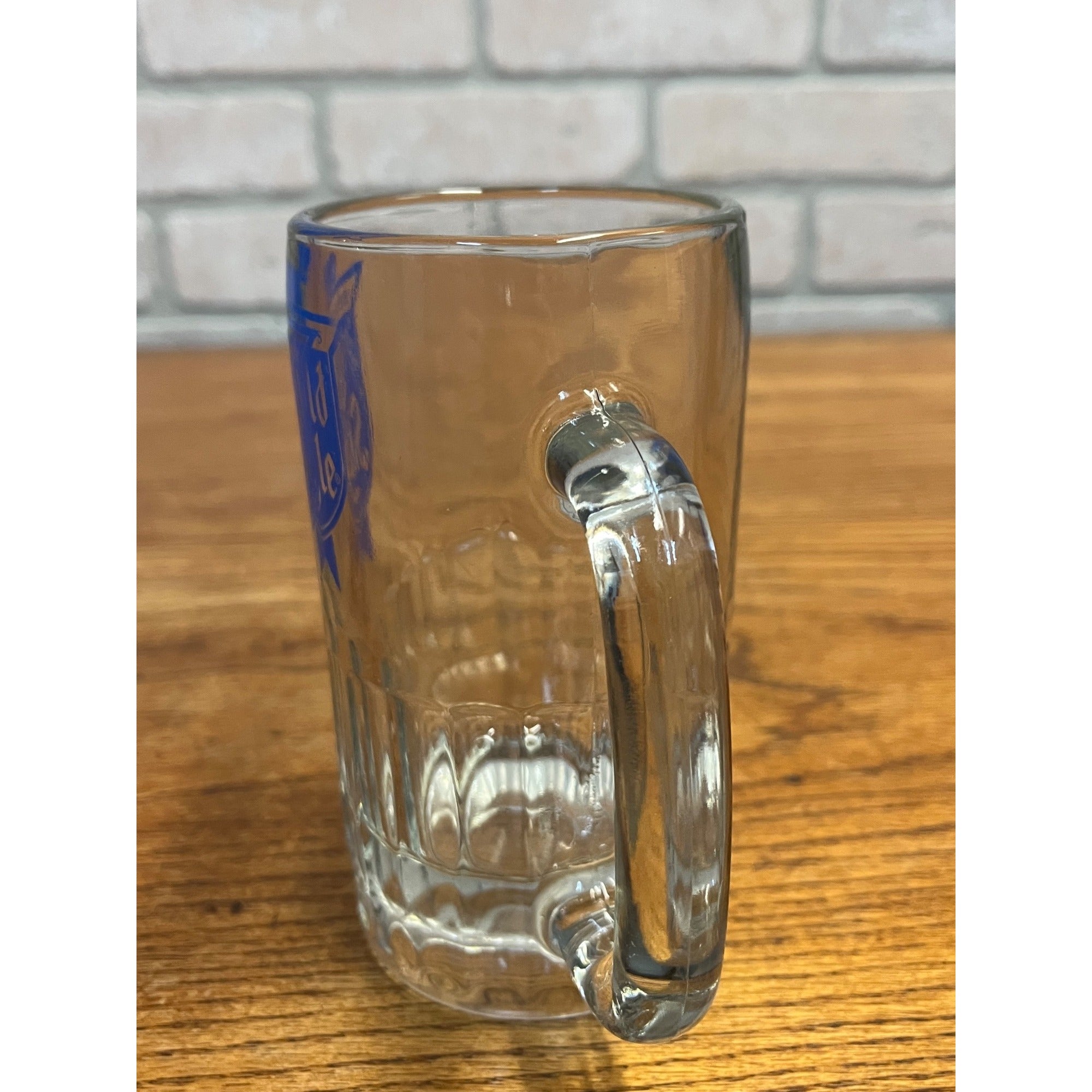 Vintage Heileman's Old Style Beer Heavy Glass Mug Stein Barware Wisconsin