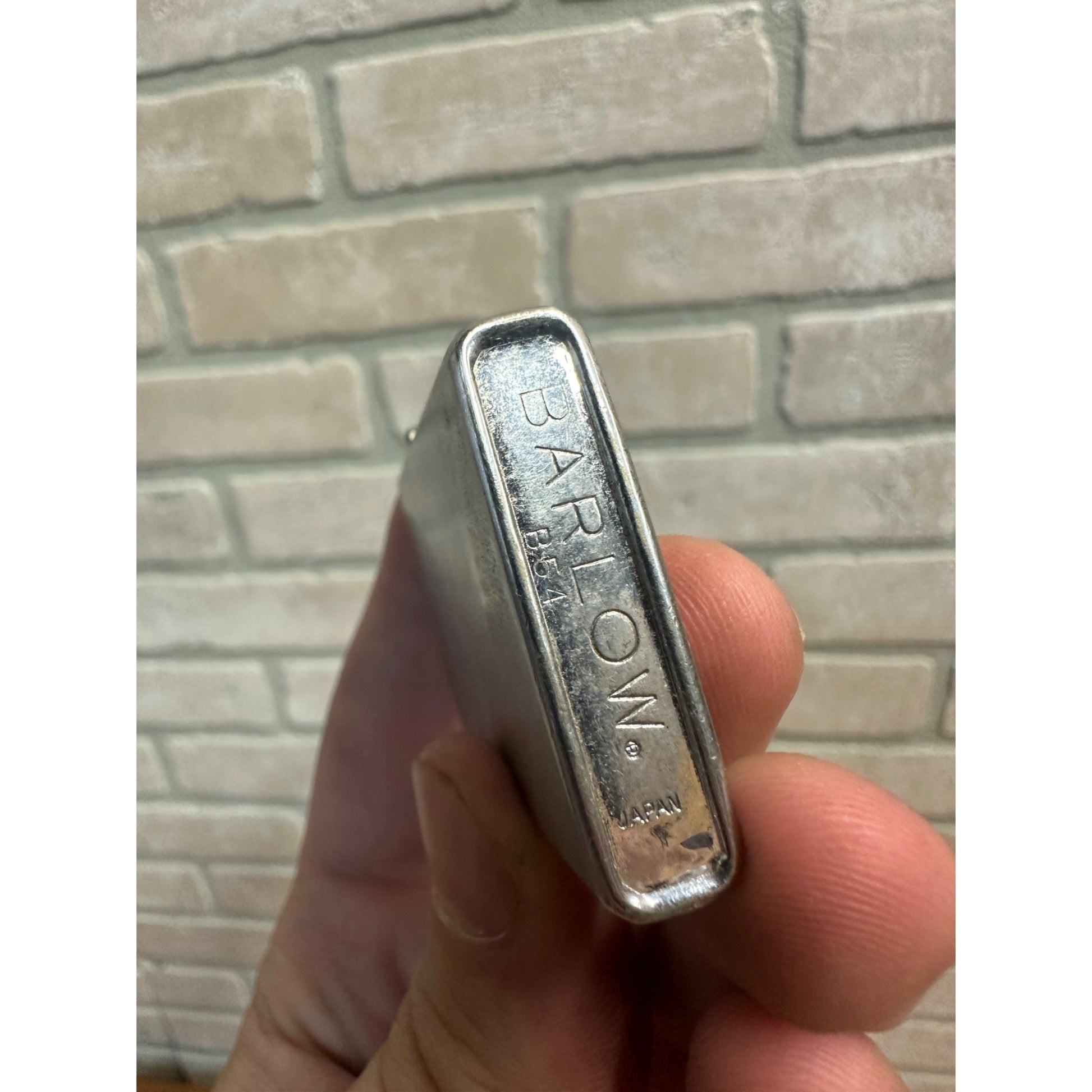 Vintage Barlow Advertising Lighter JONAS FERTILIZER & SEED Gravity Box Farm