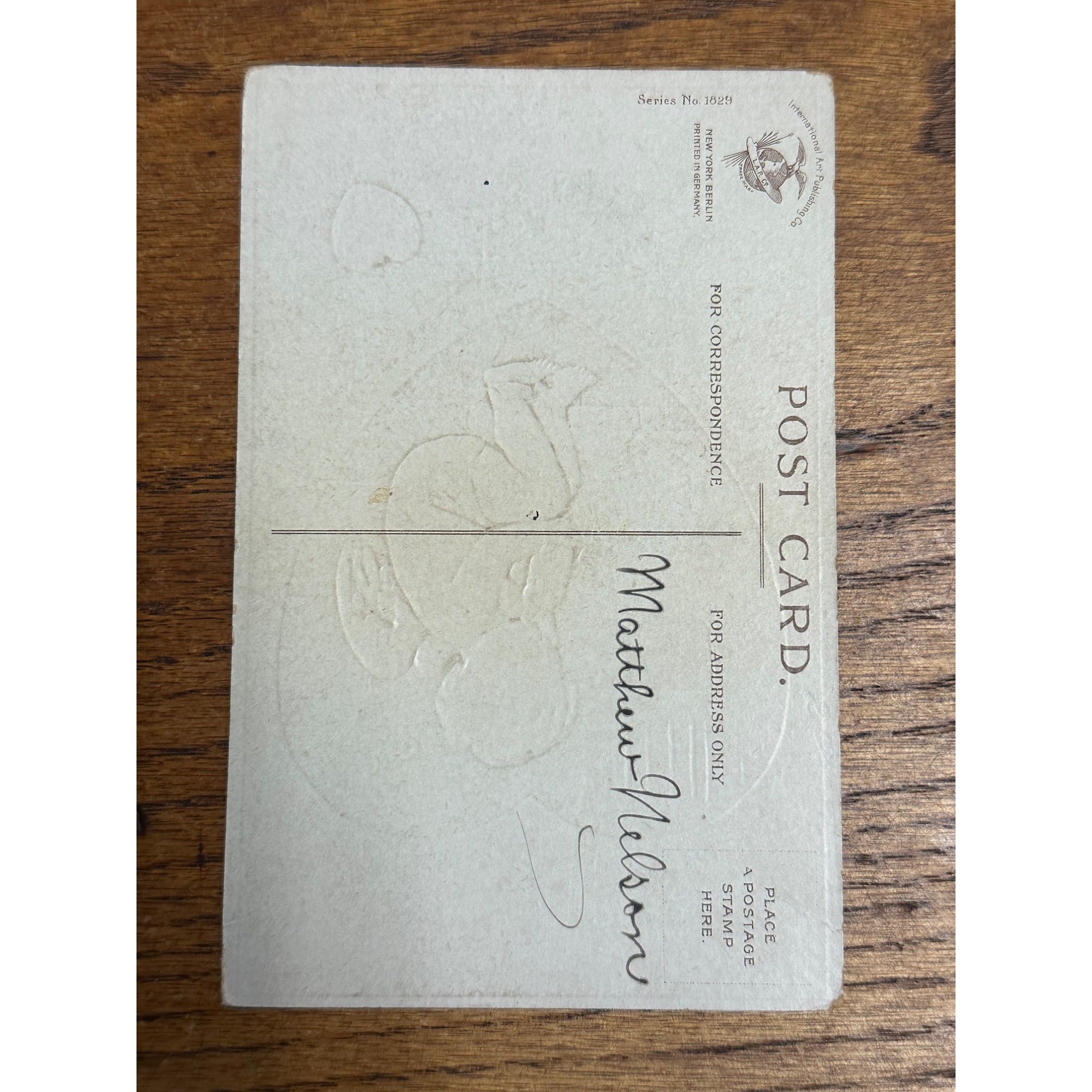 Vintage Ellen Clapsaddle Artist Signed Postcard Valentine's Day Series #1829