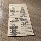 Vintage Denver Chicago Trucking  Advertising Matchbook