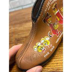 Vintage Yogi Bear- Huckleberry Hound Child's Leather House Shoes Slippers