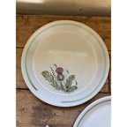 Buchan Thistle Serving Scotland Stoneware Pottery (5) 10" Dinner Plates