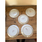 Buchan Thistle Serving Scotland Stoneware Pottery (5) 10" Dinner Plates