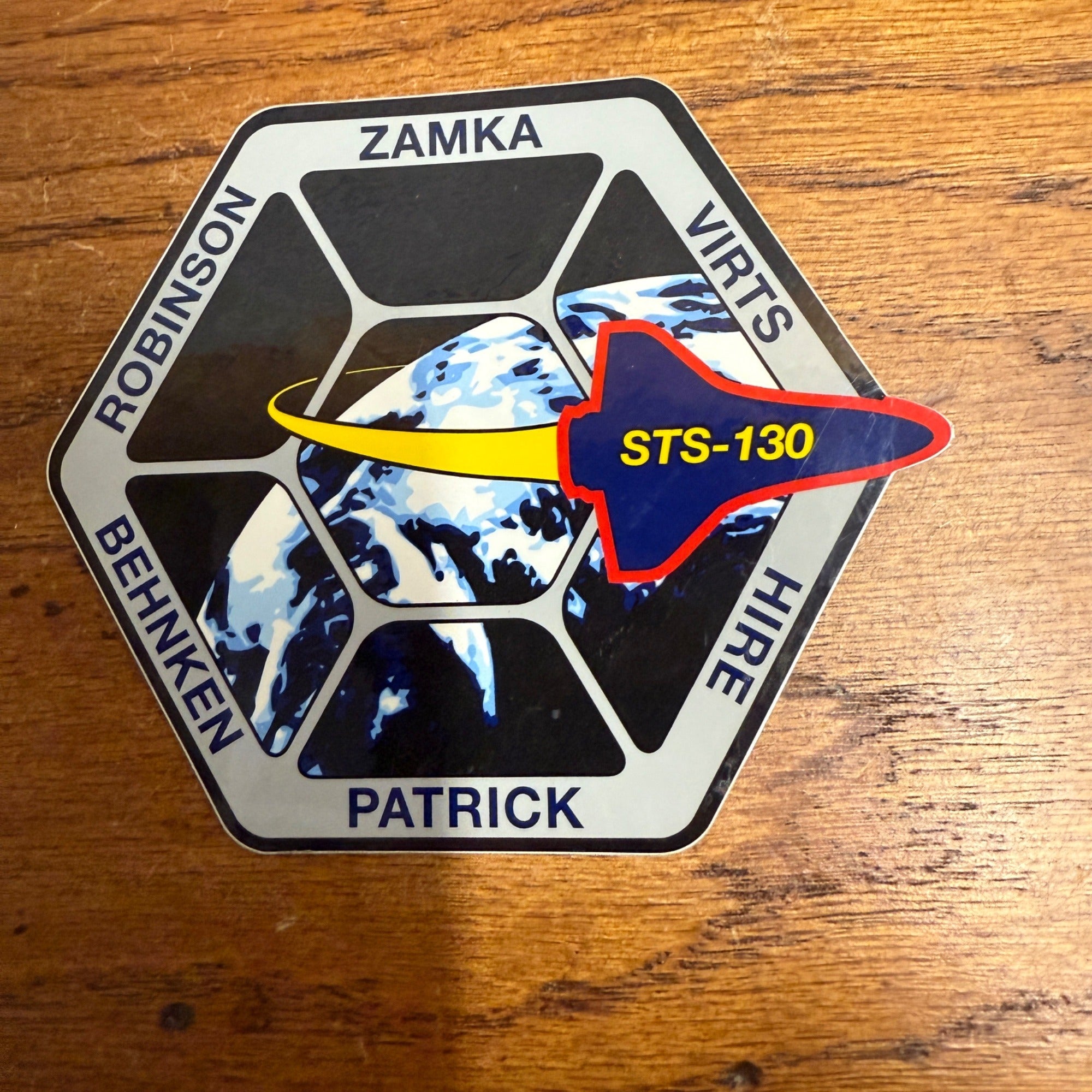 STS-130 OFFICIAL NASA SPACE SHUTTLE PATCH STICKER NODE 3 CUPOLA INT'L SPACE STAT