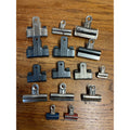Vintage Metal Clip Lot Office Esterbrook IDL Ball Clip Bearings Boston Bulldog